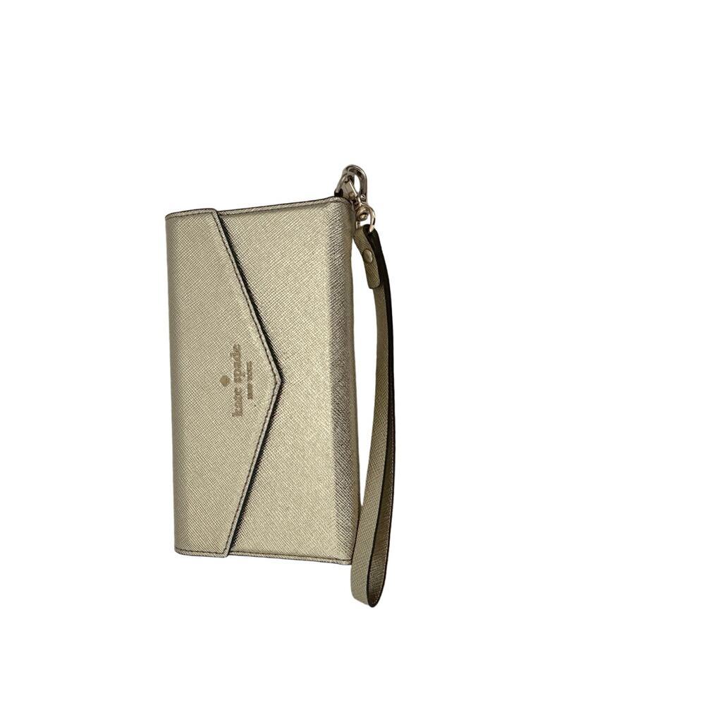Kate Spade New York Gold Wristlet Wallet Phone Case For iPhone X/XS